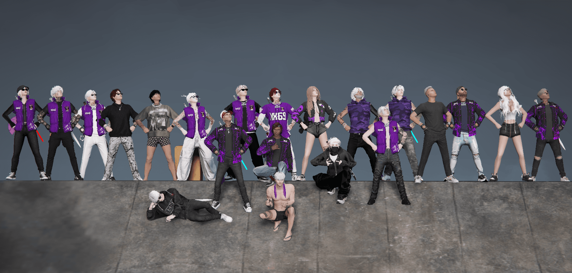 MX69 crew — MASKED UP